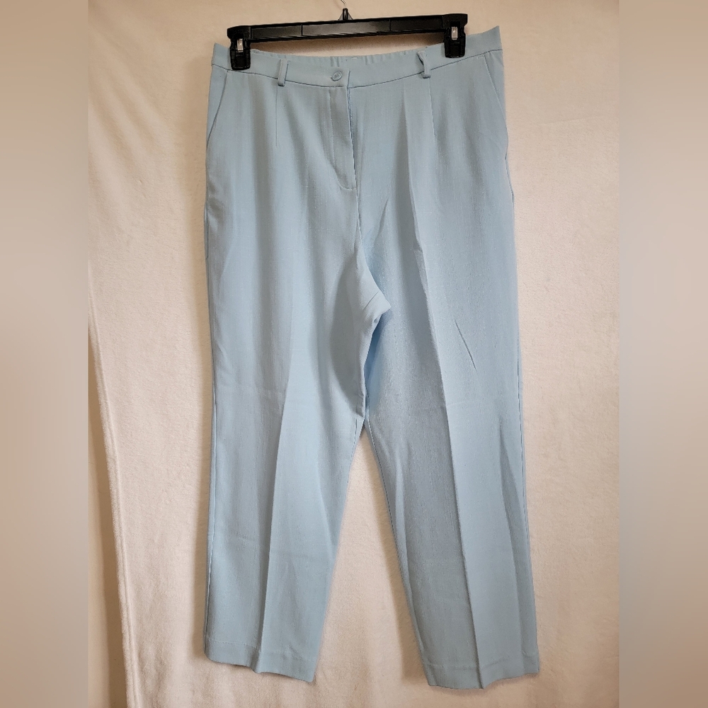 Women's Appleseed's Petites Trousers, Sky Blue, Size 14P, NWT - Picture 2 of 8